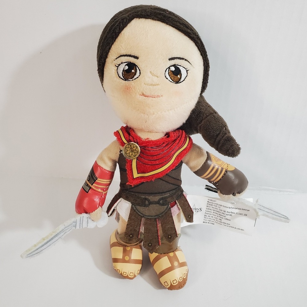 Assassin's Creed‎ Kassandra Plush 8" Stuffed Character Doll Ubisoft